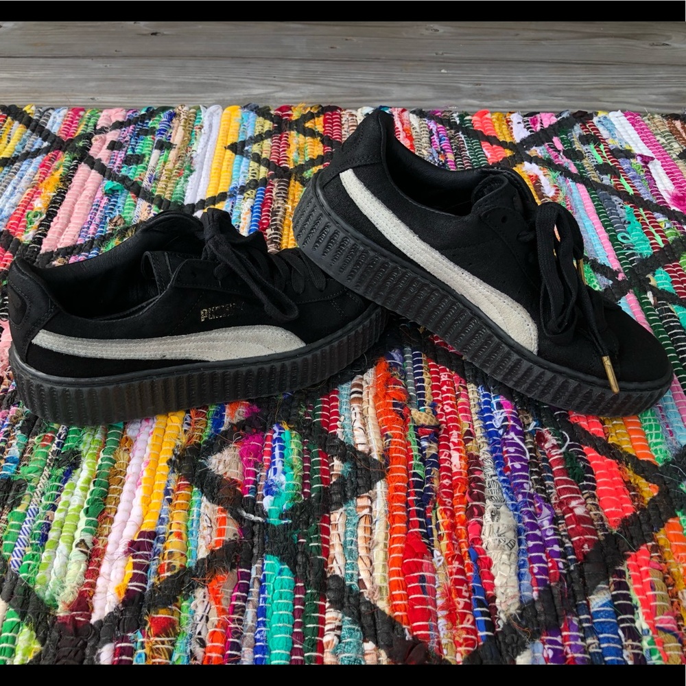 Suede puma creepers